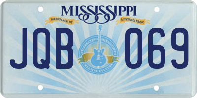MS license plate JQB069
