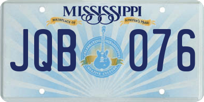 MS license plate JQB076