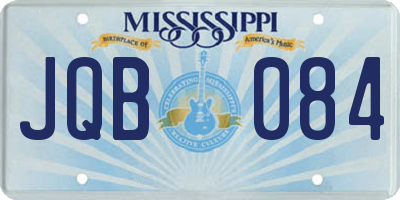 MS license plate JQB084