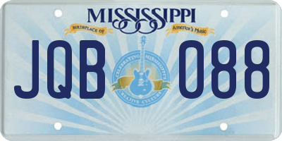 MS license plate JQB088