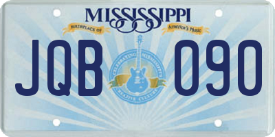 MS license plate JQB090
