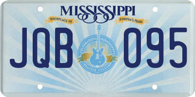 MS license plate JQB095