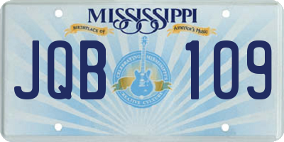 MS license plate JQB109