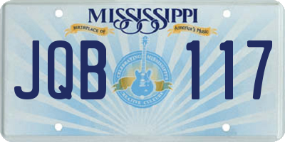 MS license plate JQB117