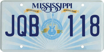 MS license plate JQB118