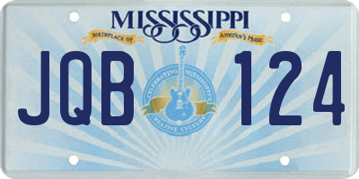 MS license plate JQB124
