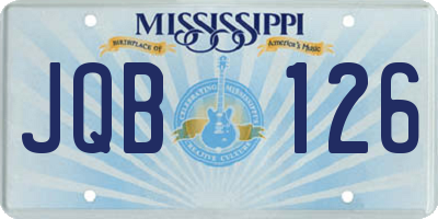 MS license plate JQB126