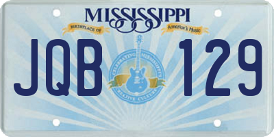 MS license plate JQB129