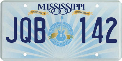 MS license plate JQB142