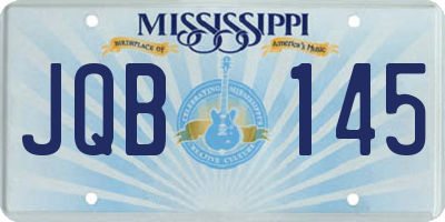 MS license plate JQB145