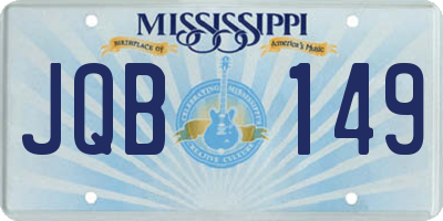 MS license plate JQB149