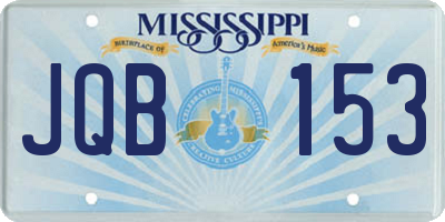 MS license plate JQB153