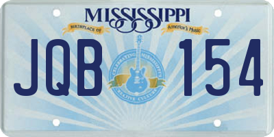 MS license plate JQB154