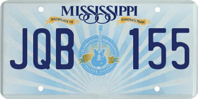 MS license plate JQB155