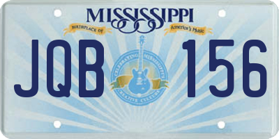 MS license plate JQB156