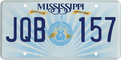 MS license plate JQB157