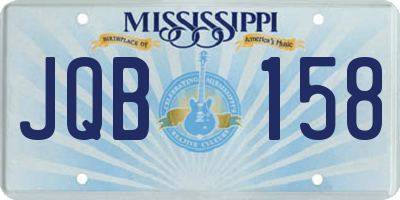 MS license plate JQB158