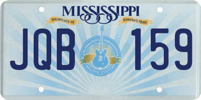 MS license plate JQB159