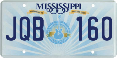 MS license plate JQB160