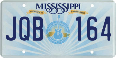 MS license plate JQB164