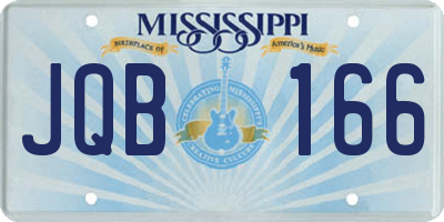 MS license plate JQB166
