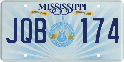 MS license plate JQB174