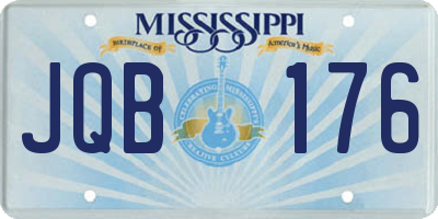 MS license plate JQB176