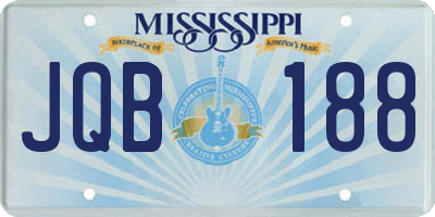MS license plate JQB188