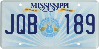 MS license plate JQB189