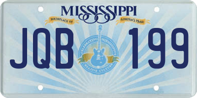 MS license plate JQB199