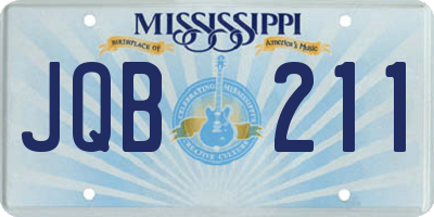MS license plate JQB211
