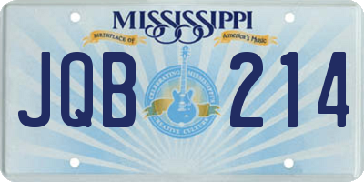 MS license plate JQB214