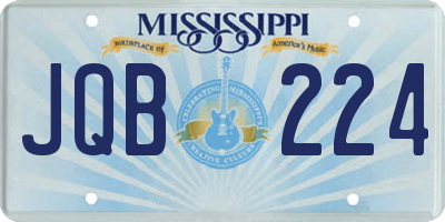 MS license plate JQB224