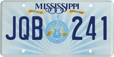 MS license plate JQB241
