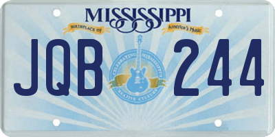 MS license plate JQB244