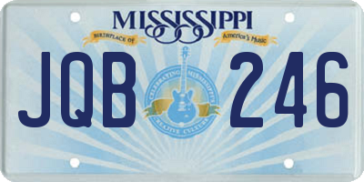MS license plate JQB246