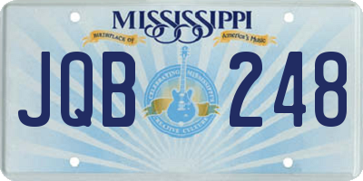MS license plate JQB248