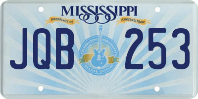 MS license plate JQB253