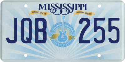 MS license plate JQB255