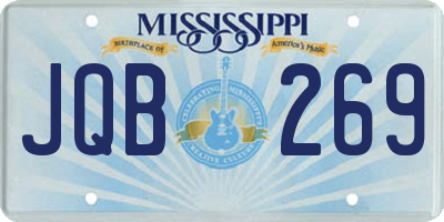MS license plate JQB269