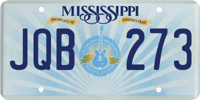 MS license plate JQB273