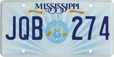 MS license plate JQB274