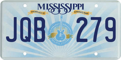 MS license plate JQB279
