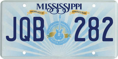 MS license plate JQB282
