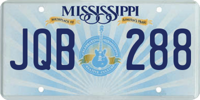 MS license plate JQB288