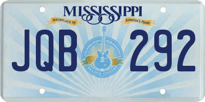MS license plate JQB292