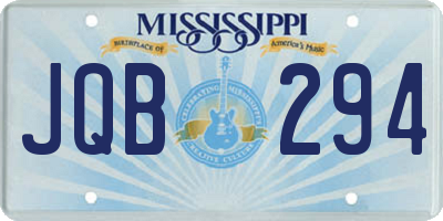 MS license plate JQB294