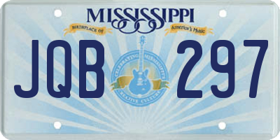 MS license plate JQB297
