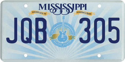 MS license plate JQB305