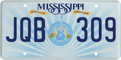 MS license plate JQB309